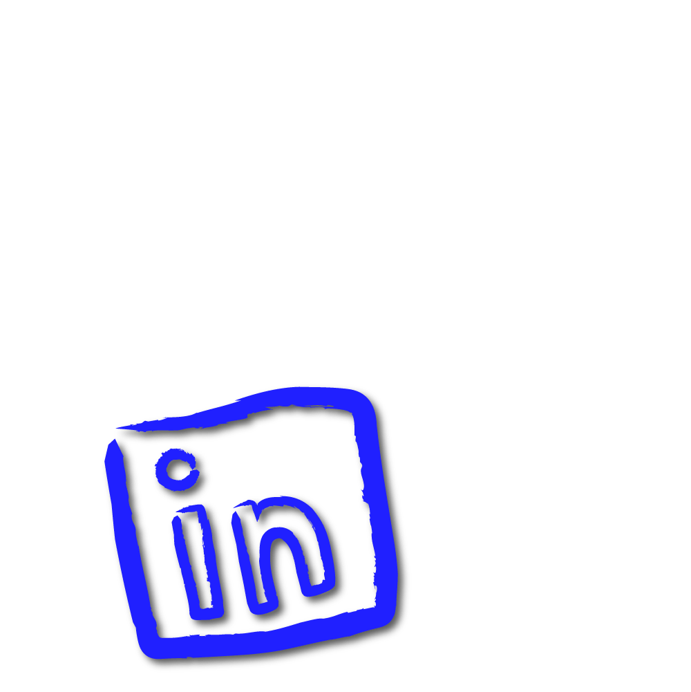 Logos of Facebook, Instagram and Linkedin. top