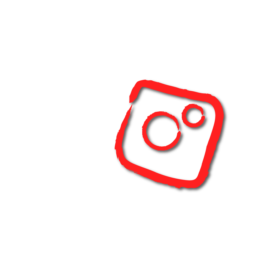 Logos of Facebook, Instagram and Linkedin. middle